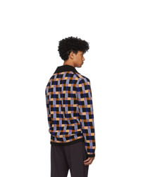 Joseph Black And Multicolor Check Sweater