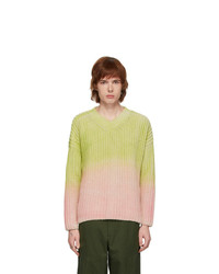 Jacquemus Green And Pink Le Pull Soleil Sweater