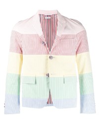 Thom Browne Rainbow Stripe Raglan Sport Coat