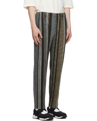 Homme Plissé Issey Miyake Brown Woven Structure Trousers