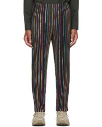 Homme Plissé Issey Miyake Multicolor Pastel Stripe Trousers