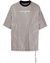 Mastermind Japan Stripe Print Cotton T Shirt