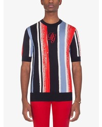 Dolce & Gabbana Striped Silk T Shirt