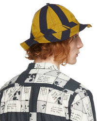 Bode Navy Yellow Killington Stripe Structured Hat