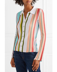 Missoni Striped Ribbed Cotton Shirt
