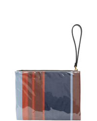 Marni Blue And Red Glossy Grip Pouch