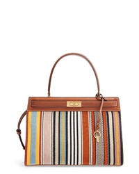 TORY BURCH: Lee Radziwill bag in cut out leather - Multicolor
