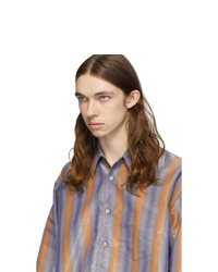 Our Legacy Blue And Orange Coco 70s Shirt