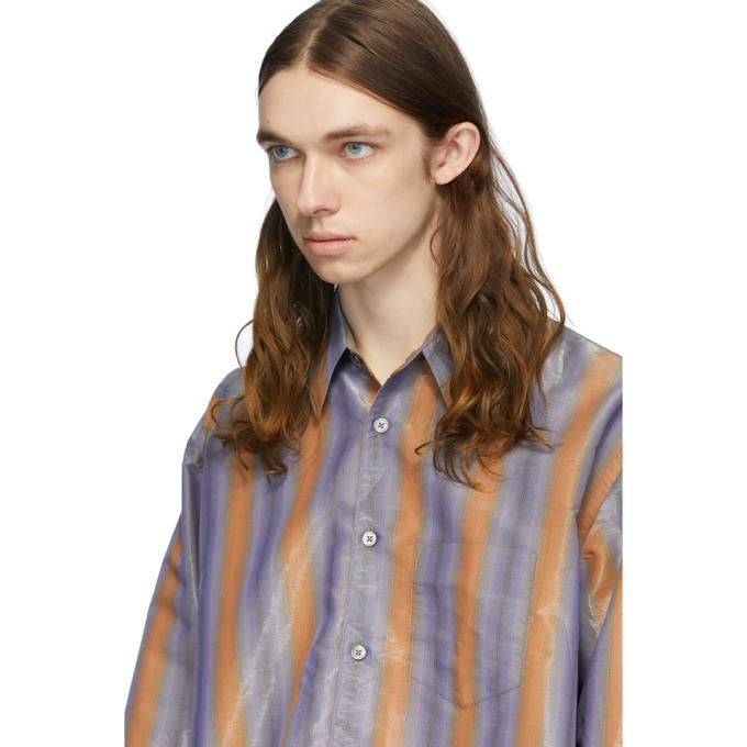 Our Legacy Blue And Orange Coco 70s Shirt, $124, SSENSE