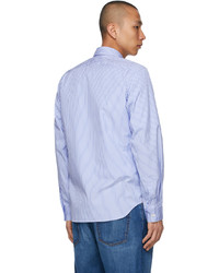 Junya Watanabe Blue Khaki Paneled Shirt