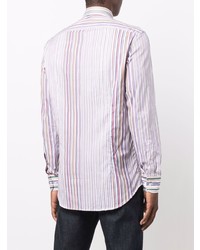 Etro Multi Colour Stripe Three Fabric Shirt