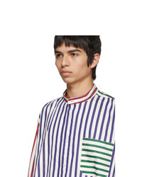 Charles Jeffrey Loverboy Multicolor Striped Colorblock Shirt