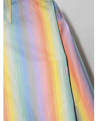 Martine Rose Rainbow Stripes Long Sleeve Shirt