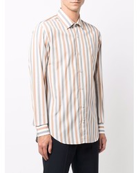 Eleventy Striped Button Up Shirt