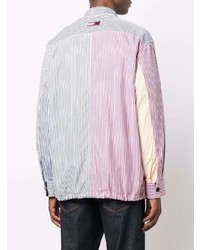 Tommy Hilfiger X Timberland Pinstripe Colour Blocked Shirt