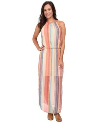 Stetson Aztec Stripe Chiffon Sleeveless Maxi Dress