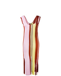 Marco De Vincenzo Striped Midi Dress