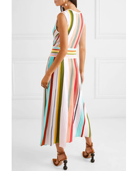 Missoni Wrap Effect Striped Cotton Midi Dress