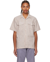 Ps By Paul Smith Beige Striped Shirt