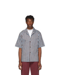 Acne Studios Blue And Brown Striped Shirt