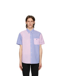 Polo Ralph Lauren Blue And Pink Striped Fun Short Sleeve Shirt