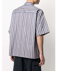 Marni Logo Embroidered Striped Shirt