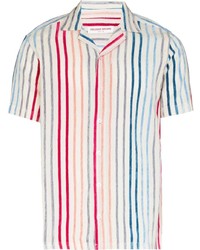 Orlebar Brown Stripe Pattern Short Sleeve Shirt