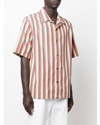 Jil Sander Stripe Print Short Sleeved Shirt