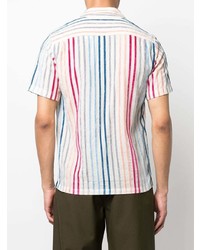 Orlebar Brown Stripe Print Short Sleeved Shirt