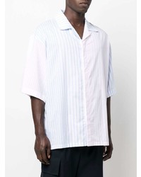 MAISON KITSUNÉ Stripe Print Short Sleeved Shirt