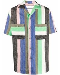 Andersson Bell Stripe Print Short Sleeved Shirt