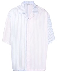 MAISON KITSUNÉ Stripe Print Short Sleeved Shirt