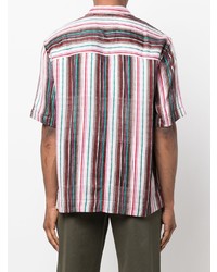 Song For The Mute Striped Short Sleeved Shirt