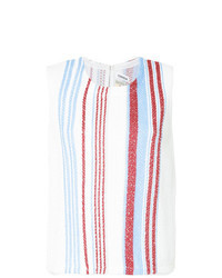 Multi colored Vertical Striped Sleeveless Top