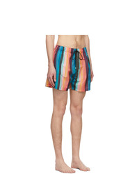 Paul Smith Multicolor Artist Stripe Swim Shorts