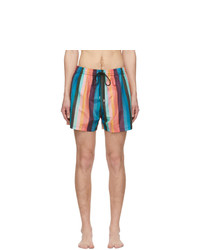 Paul Smith Multicolor Artist Stripe Swim Shorts