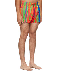 Versace Underwear Multicolor Stripe Swim Shorts