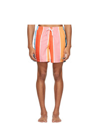 Bather Multicolor Striped Gradient Swim Shorts