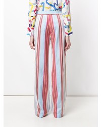 Ps By Paul Smith Striped Wide Leg Trousers