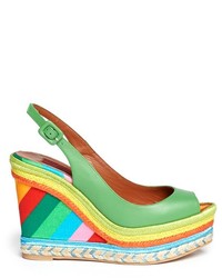 Multi colored Wedge Sandals