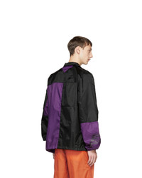 Filling Pieces Black And Purple Panelled Jacket