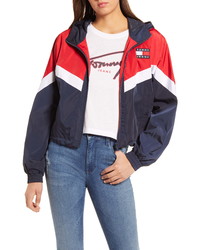 Tommy Jeans Colorblock Crop Hooded Jacket