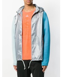 Adidas By Kolor Colour Block Hooded Windbreaker Jacket, $108 | farfetch.com  | Lookastic