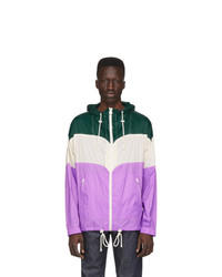 Isabel Marant Green And Purple Kyrieh Sporty Raincoat
