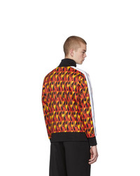 Palm Angels Multicolor And Black Flames Track Jacket