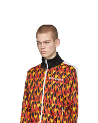 Palm Angels Multicolor And Black Flames Track Jacket