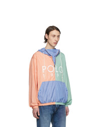 Polo Ralph Lauren Multicolor Color Block Logo Popover Jacket