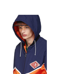 Gucci Orange And Navy Technical Jacket