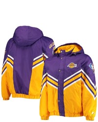 STARTE R Purplegold Los Angeles Lakers The Hoodie Full Zip Jacket At Nordstrom