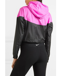 Nike Two Tone Cropped Hooded Shell Jacket